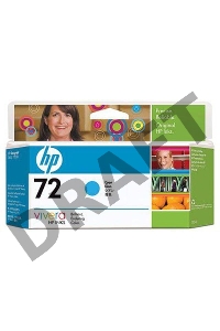 Картридж струйный HP №72 C9371A голубой для HP DJ T1100/T610 (130мл)