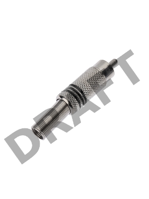 Разъем штекер RCA металл под винт ZN черный/красный PROCONNECT