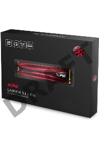 Накопитель SSD M.2 ADATA 1.0Tb XPG S11 Pro <AGAMMIXS11P-1TT-C>  (PCI-E 3.0 x4, up to 3500/3000Mbs, 390000 IOPs, 3D TLC, NVMe 1.3, 22x80mm, радиатор)