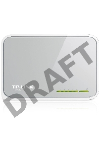 Коммутатор TP-Link SOHO  TL-SF1005D Коммутатор 5-port 10/100M mini Desktop Switch, 5 10/100M RJ45 ports, Plastic case