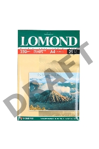 Фотобумага Lomond 0102049 A4/230г/м2/25л./белый глянцевое для струйной печати