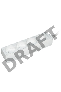 Удлинитель 4х3м без заземл. 10А IP20 У4 2P ИЭК WYP10-06-04-03-N