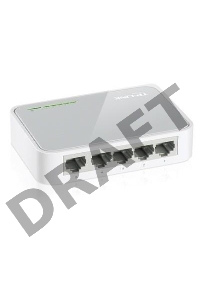 Коммутатор TP-Link SOHO  TL-SF1005D Коммутатор 5-port 10/100M mini Desktop Switch, 5 10/100M RJ45 ports, Plastic case