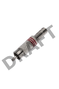 Разъем штекер RCA металл под винт черный/красный REXANT