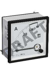 Амперметр Э47 72х72мм 300/5А кл. точн. 1.5 ИЭК IPA10-6-0300-E