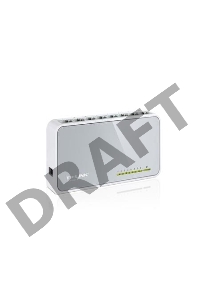 Коммутатор TP-Link SOHO   TL-SF1008D Коммутатор 8-port 10/100M mini Desktop Switch, 8 10/100M RJ45 ports, Plastic case