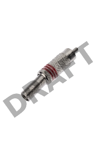 Разъем штекер RCA металл под винт черный/красный REXANT