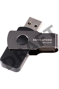 Накопитель USB2.0 64GB Move Speed М4 черный