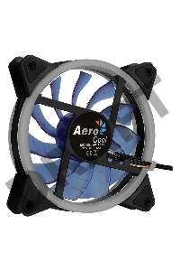 Вентилятор Aerocool REV Blue , 120x120x25мм, цвет светодиодов : синий, подсветка в виде двойного кольца, 3+4-Pin, 1200 об/мин, 41,3 CFM, 15,1 дБА