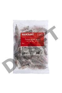 Разъем штекер RCA металл под винт черный/красный REXANT