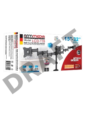 Кронштейн для мониторов Arm Media LCD-T15 черный 15