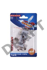 Делитель антенный F-типа на 3 TV + F-разъемы 5-1000МГц блист. Rexant 06-0046-C