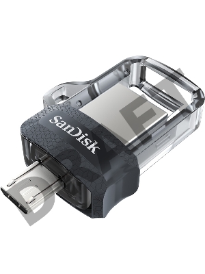 Флеш накопитель 256GB SanDisk Ultra Android Dual Drive OTG, m3.0/USB 3.0, Black