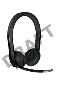 Наушники с микрофоном Microsoft LX-6000 черный 2м накладные USB оголовье (7XF-00001)
