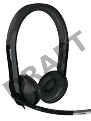 Наушники с микрофоном Microsoft LX-6000 черный 2м накладные USB оголовье (7XF-00001)