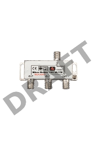 Делитель антенный F-типа на 3 TV + F-разъемы 5-1000МГц блист. Rexant 06-0046-C