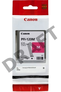 Картридж струйный Canon PFI-120 M 2887C001 пурпурный (130мл) для Canon Canon imagePROGRAF TM-200/205