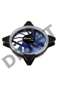 Вентилятор Aerocool REV Blue , 120x120x25мм, цвет светодиодов : синий, подсветка в виде двойного кольца, 3+4-Pin, 1200 об/мин, 41,3 CFM, 15,1 дБА