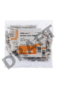 Разъем штекер RCA металл пайка ZN черный/красный PROCONNECT