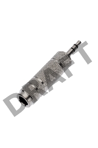 Переходник штекер стерео 3,5 мм - гнездо стерео 6,3 мм, металл  REXANT