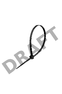 Стяжка (хомут) нейлоновая ExeGate CV66-350x4.8B (нейлон 6.6, 350x4.8мм, неоткрывающаяся, halogen free, -40°C - +85°C, черная, 100 шт)