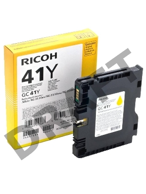 Картридж гелевый Ricoh GC 41Y (2.2К) желтый Aficio Aficio 3110DN/ 3110DNw/3100SNw/3110SFNw