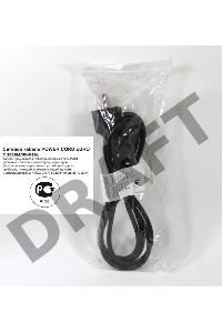 Кабель компьютер - розетка 1.8m 220V (Европейский стандарт) VCOM/TELECOM