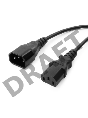 Кабель Кабель питания сист.блок-монитор Gembird 3.0м, черный, с зазем., пакет PC-189-10