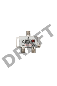 Делитель антенный F-типа на 2 TV + F-разъемы 5-1000МГц блист. Rexant 06-0045-B