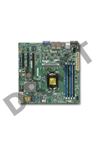 Материнская плата Supermicro MBD-X11SSH-LN4F-O, Soc-1151 iC236 mATX 4xDDR4 8xSATA3 SATA RAID i210AT 4xGgbEth Ret