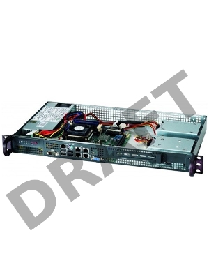 Корпус Supermicro CSE-505-203B 1U 200W BLACK