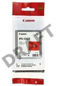 Картридж струйный Canon PFI-106 R красный для iPF6400/6450 (6627B001)