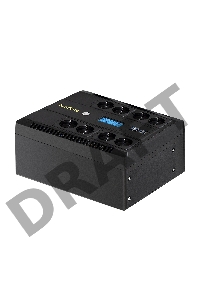 ИБП ExeGate NEO Smart LHB-600.LCD.AVR.8SH.CH.USB <600VA/360W, LCD, AVR, 8*Schuko, USB, 4*USB-порта для зарядки, Black>