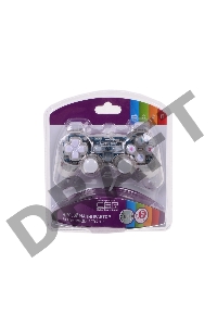 Геймпад CBR CBG 915 {Игровой манипулятор для PC, проводной, 2 вибро мотора, подстветка, прозрачный, USB}