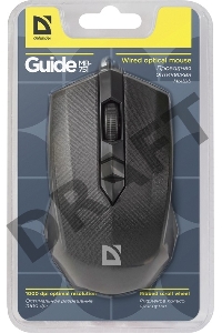 Мышь проводная DEFENDER USB OPTICAL MB-751 BLACK 52751