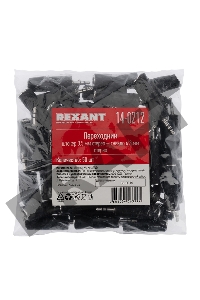 Переходник штекер стерео 3,5 мм - гнездо стерео 6,3 мм,  пластик  REXANT