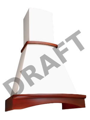 Вытяжка каминная Elikor Ротонда 60П-650-П3Л бежевый/бук светло-коричневый