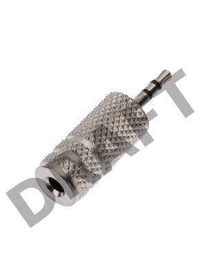 2.5 мм стерео штекер - 3.5 мм стерео гнездо металл REXANT