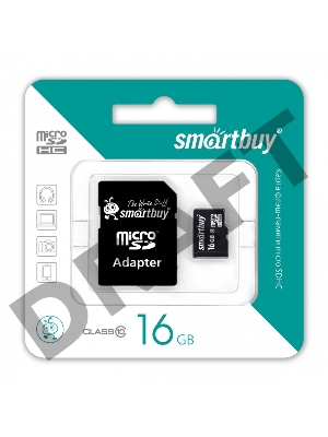 Флеш карта Smartbuy microSD 16GB microSDHC Class 10 (SD адаптер)