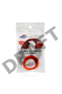 Кабель Gembird  USB 2.0 Cablexpert CC-ApUSB2pe1m, AM/Lightning 8P, 1м, нейлоновая оплетка, алюминиевые разъемы, фиолетовый, пакет