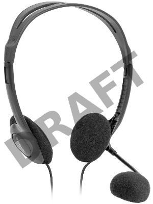 Гарнитура стерео Defender HN-102 /накладные компактные / Ø30 мм/ 2 х 3.5 mm jack стерео/ кабель 1,8 м/ черный. 63102