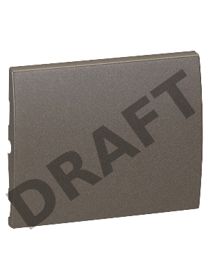 Лиц. панель для выкл., dark bronze Лиц. панель для выкл., dark bronze