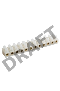 Колодка клеммная ЗВИ-60 6-16кв.мм 12пар ПВХ ИЭК UZV1-060-16