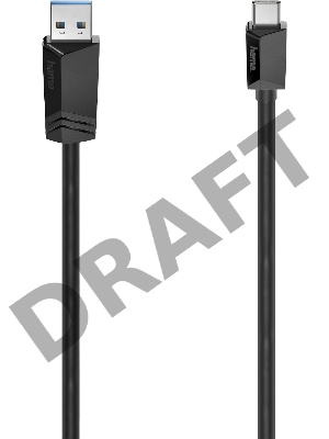 Кабель Hama H-200657 00200657 ver3.2 USB Type-C USB A(m) 1м черный Кабель Hama H-200657 00200657 ver3.2 USB Type-C USB A(m) 1м черный