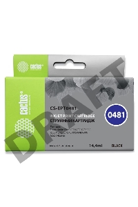Картридж струйный Cactus CS-EPT0481 черный для Epson Photo R200 R220 R300 R320 (14,4ml)