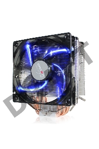 Кулер CROWN CM-5 (Для Intel и AMD,TDP до 187 Ватт,5шт. теплопроводных трубок,Синяя светодиодная подсветка,Гидродинамическии? подшипник,Размер: 148*126*85 мм)