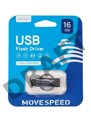 Накопитель USB2.0 16GB Move Speed YSUSD серебро металл
