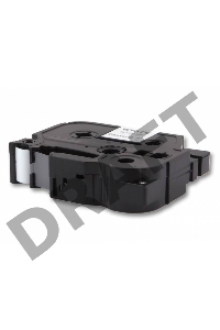 Лента Cactus CS-TZ241 для печати наклеек в устройствах Brother P-touch черный на белом 18мм х 8м