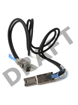 Кабель данных SAS LSI CBL-SFF8644-8088-60M,  6m (LSI00338) длина 6м,наконечники: SFF8644(контроллер)-SFF8088(внеш.устройство)