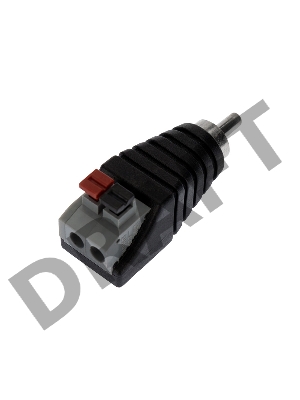 Разъем штекер RCA с быстрозажимной колодкой (блистер) REXANT